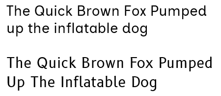 Font examples